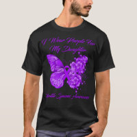 Butterfly I Wear Purple For My Daughter Infantile 