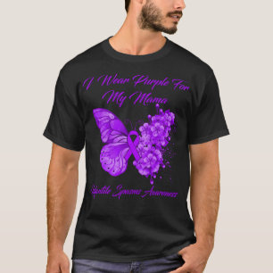 Butterfly I Wear Purple For My Mama Infantile Spas T-Shirt