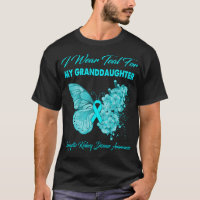 Butterfly I Wear Teal For My Granddaughter Polycys