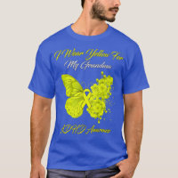Butterfly I Wear Yellow For My Grandma ADHD Awaren