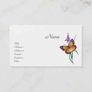 Butterfly Illustration Business Card