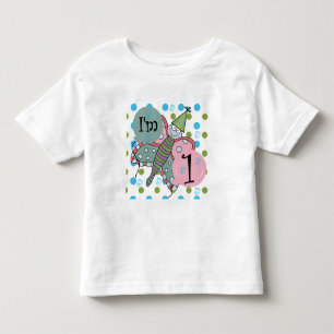 Butterfly I'm 1 Birthday Tshirts and Gifts