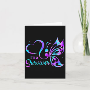 Butterfly I'm A Survivor Suicide Prevention Awaren Card