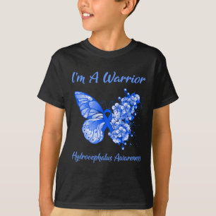 Butterfly I'm A Warrior Hydrocephalus Awareness T-Shirt