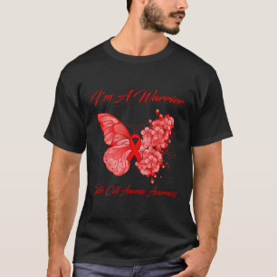 Butterfly I'm A Warrior Sickle Cell Anemia Awarene T-Shirt