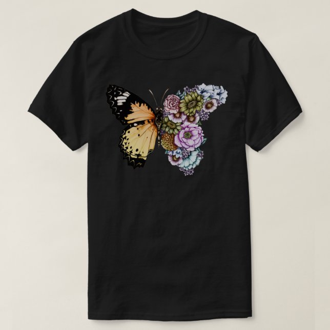 Butterfly in Bloom  T-Shirt (Design Front)