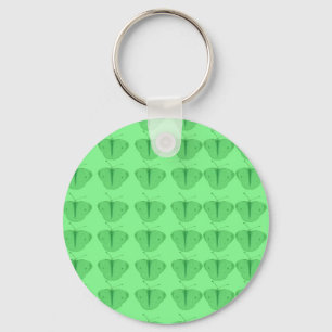 Butterfly in green keychain