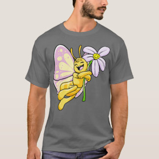 Butterfly in love with a flower T-Shirt