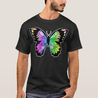 Butterfly in Rainbow Colours T-Shirt