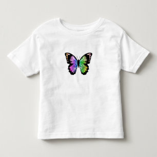 Butterfly in Rainbow Colours Toddler T-shirt