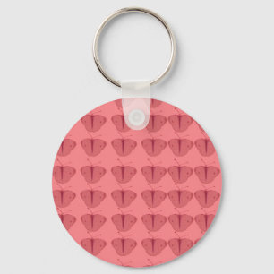 Butterfly in red keychain
