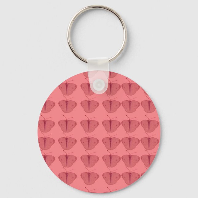 Butterfly in red keychain (Front)