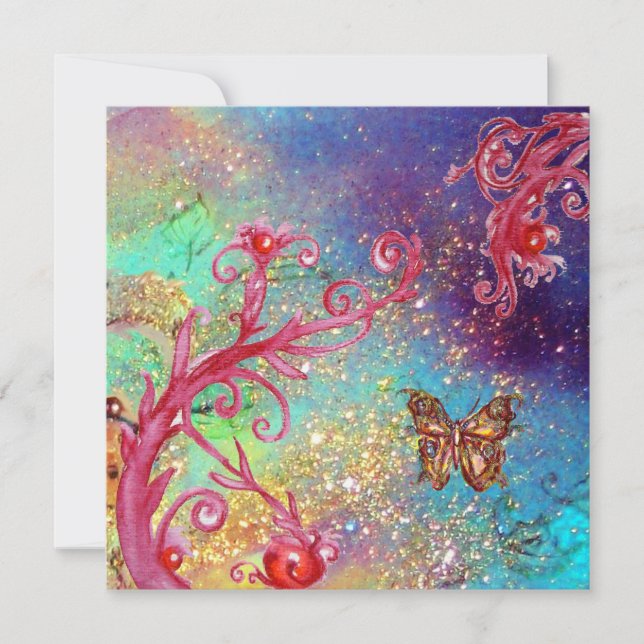 BUTTERFLY IN SPARKLES 2 ,Elegant Wedding Party Invitation (Front)