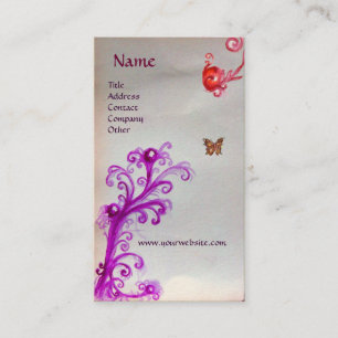 BUTTERFLY IN SPARKLES 3 MONOGRAM BUSINESS CARD