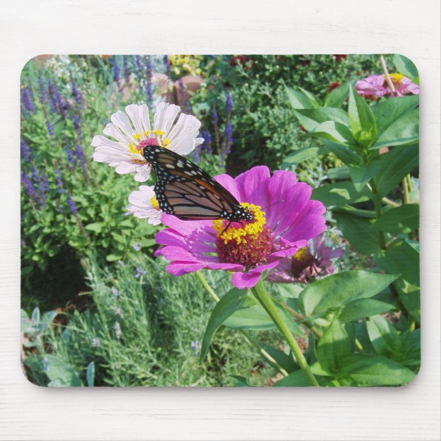Butterfly in the garden mouse pad (Front)