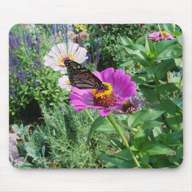 Butterfly in the Garden Mouse Pad (Front)