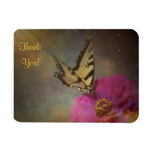 Butterfly In The Garden Thank You Magnet