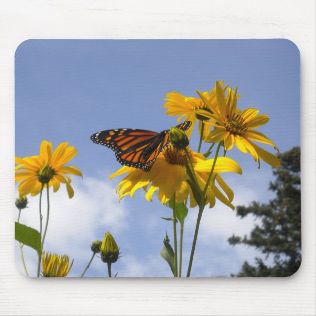 Butterfly in the sky mouse pad (Front)