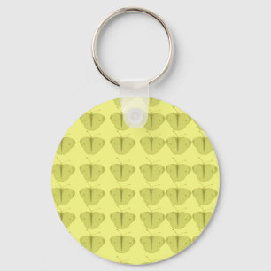 Butterfly in yellow keychain
