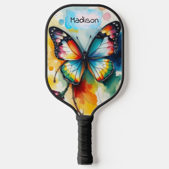 Butterfly Ink Customizable  Pickleball Paddle (Front)