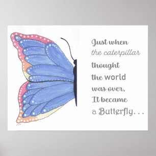 Butterfly Inspiration Poster