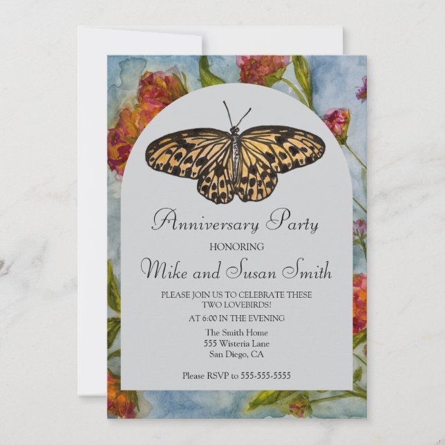 Butterfly Invitation (Front)