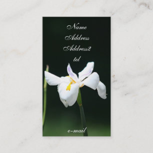 Butterfly Iris business card