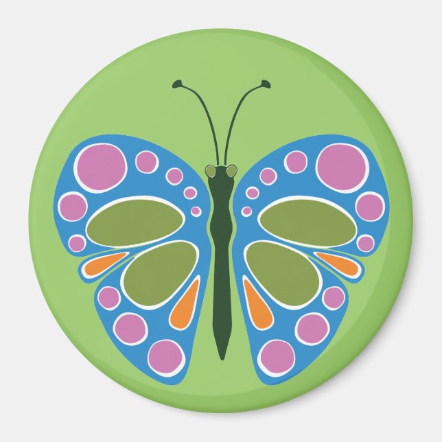 Butterfly Jam: Blue Magnet (Front)