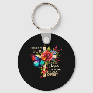 Butterfly Jesus Easter Day Blessed Keychain