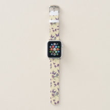 Butterfly Joy in Cream Apple Watch Band