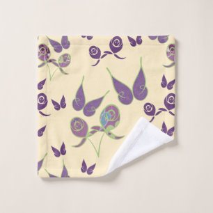 Butterfly Joy in Cream Wash Cloth