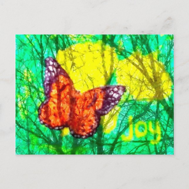 butterfly joy postcard (Front)