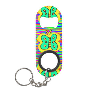 butterfly keychain bottle opener