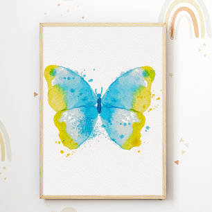 Butterfly Kids Room Poster Nursery Print