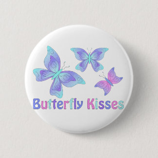 Butterfly Kisses 2 Inch Round Button