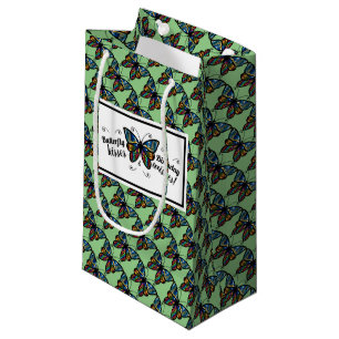 Butterfly Kisses Birthday Favor Bag