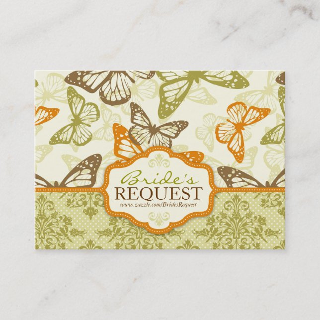 Butterfly Kisses Charming Business Card (Front)