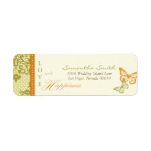 Butterfly Kisses Charming Return Label B