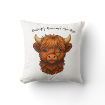 Butterfly Kisses & Moo Hugs – Throw Pillow