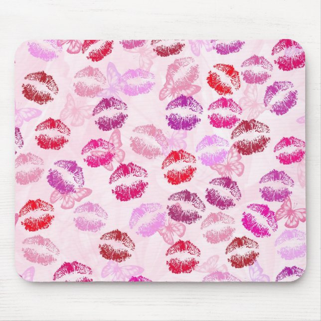 Butterfly Kisses Mouse Pad (Front)