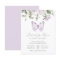 Butterfly Kisses Purple Floral Girl Baby Shower