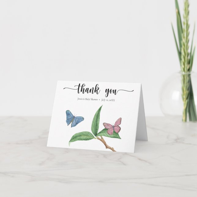 Butterfly Kisses Thank You (Front)