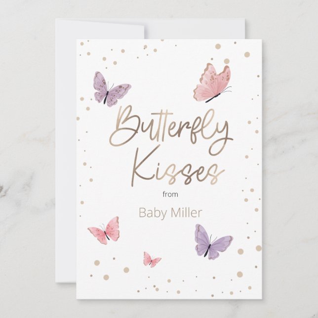 Butterfly Kisses Thank You  (Front)
