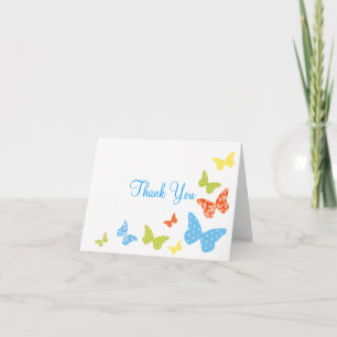 Butterfly Kisses Thank You Card