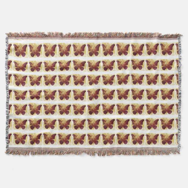 Butterfly Kisses Throw Blanket (Front)