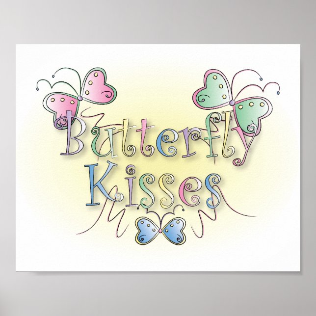 Butterfly Kisses Wall Art (Front)