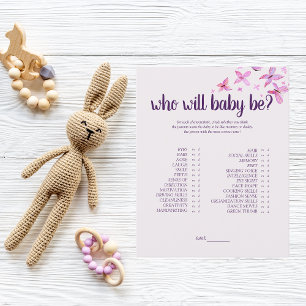 Butterfly Kisses   Who Will Baby Be Game   Pink