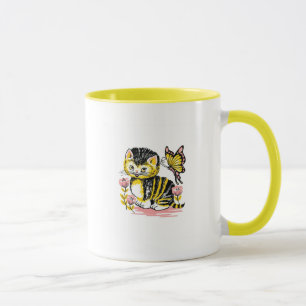 Butterfly & Kitten Mug