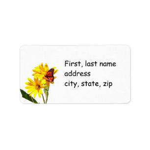 Butterfly Label