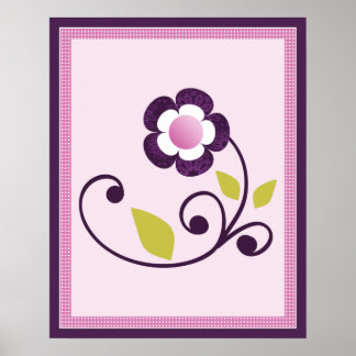 Butterfly Lane Poster Nursery Art Print 1 of 3